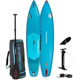 Starboard - Touring M Deluxe Lite 12'6' x 30' SUP Board Set inkl. Tufskin V Paddel - blau