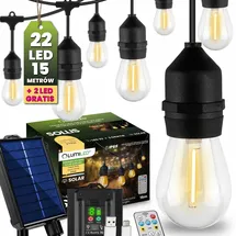 Solar-Gartengirlande SOLLIS 22LED S14 15 m LUMILED