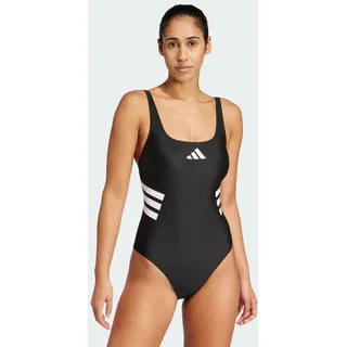 adidas 3-Streifen U-back Badeanzug Black / White 38    