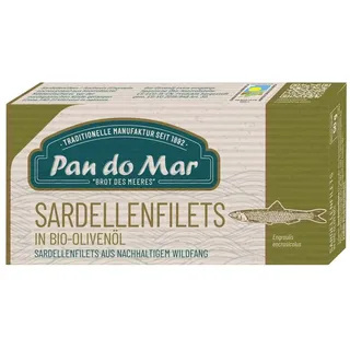 Pan do Mar Sardellenfilets in Bio-Olivenöl 50g