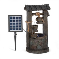 blumfeldt Wasserspiel Speyer Kaskadenbrunnen Solarbrunnen, 30 cm Breite, (Set, Solarpanel), spring zimmer zier brunnen terasse solar outdoor braun