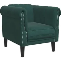 vidaXL Sessel Dunkelgrün Samt 57,8 x 74 x 77 cm Grün