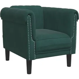 vidaXL Sessel Dunkelgrün Samt 57,8 x 74 x 77 cm Grün