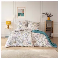 Estella Bettwäsche 155x220 Estera Blüten Lilien beige rosa 7960-985