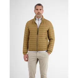 Steppjacke LERROS "LERROS Wattierter Steppblouson", Herren, Gr. L, braun, 100% Polyester, Jacken