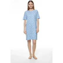 MEY Flower Meadow Nachthemd Blau 3XL