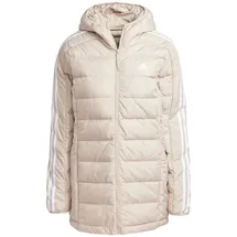 adidas Essentials 3-Streifen Light Down Parka Wonder Beige M