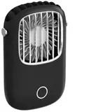 Mini-nackenventilator, Niedlicher Tragbarer Ventilator, Mini-tragbarer Ventilator, Schwarz, Hängender Nackenventilator, Schwarz