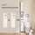 SoBuy TOILETTENSCHRANK, Badschrank schmal, 20x96x20cm, Weiß