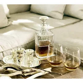 Edzard Schnapsset 7-teilig, 6 Becher und Tablett, schwerversilbert, 22x15 cm, Becher H 5 cm, Füllmenge 4 cl)