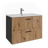 Vicco Waschbeckenunterschrank Irma mit 2 Schubladen,