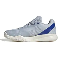 adidas Damen COURTFLASH Pickleball Shoes, Halo Blue/Silver met./Lucid Blue, 43 1/3 EU