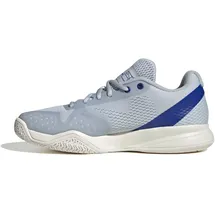adidas Damen COURTFLASH Pickleball Shoes, Halo Blue/Silver met./Lucid Blue, 43 1/3 EU