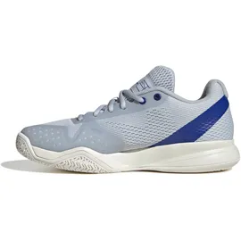 adidas Damen COURTFLASH Pickleball Shoes, Halo Blue/Silver met./Lucid Blue, 43 1/3 EU