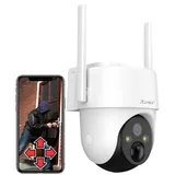 7links 4G LTE Pan-Tilt-Überwachungskamera 2K Weiß