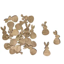 Oblique Unique Oblique Unique® Deko Schlitten aus Echtholz als Tischdeko Dekoration für Weihnachten Kinder Basteln (Natur) - 7 cm)