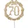 DEMMLER Jubiläumszahl 70 Ø 13 cm gold