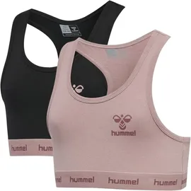 hummel 2er Pack hummel hmlCAROLINA cropped Tanktop Mädchen woodrose 122/128