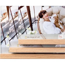 walther design Simplicity Holzrahmen braun 13x18 cm 3er Set