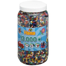 Hama Perlen Bügelperlen Hama Dose mit 13.000 Bügelperlen