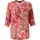 aniston plus Schlupfbluse mit extravaganten farbenfrohes Blumen-Paileydessin Lila/Orange/Pink/Schwarz 52