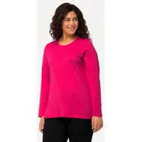 Ulla Popken Damen Langarm-shirt Shirt, Magentapink, 54-56 EU