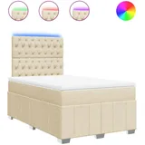 Maison Exclusive - Boxspringbett Mit Matratze Creme 120x200 Cm St