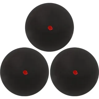 Keuyeo Squashbälle, 3 Stücke Professioneller Gummi-squashball Für Squashschläger Einzelner Roter Blauer Gelber Punkt Schneller Speedball Für Anfänger