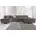DOMO collection Wohnlandschaft Kunstleder U-Form 304cm Grau