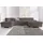 DOMO collection Wohnlandschaft Kunstleder U-Form 304cm Grau