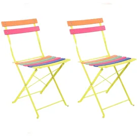 deluke LEONA Gartenstuhl 49,5 x 41 x 77,5 cm mehrfarbig 2 St.