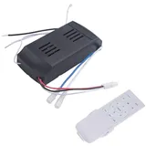Fuhjythy Universal-Deckenventilator-Fernbedienungsset 50W 6-Stufen-Zeitfunktion für Deckenventilator mit Gleichstrom-Beleuchtung