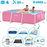 Intex – Schwimmbecken mit rechteckigem Rahmen – 220 x 150 x 60 cm – im Lieferumfang enthalten Accessoire CB97