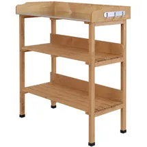 Outsunny Pflanztisch 76 x 37 x 89 cm Braun