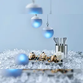 Duni LED-Kerzenhalter Globe 8,4x x 10 cm Glas,4 pk 1