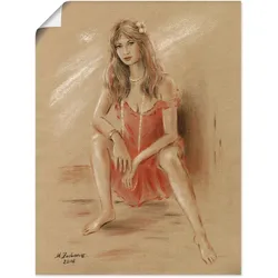 Artland Wandbild »Sehnsucht - Erotik Frauen«, Frau, (1 St.), als Leinwandbild, Poster in verschied. Größen Artland Farbe Bild(er): naturfarben