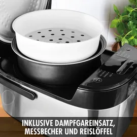 GASTROBACK Multifunktionaler Reiskocher Schwarz/Metall 5 l