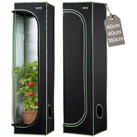 VEVOR Growzelt, 40x40x160 cm, Growzelt 600D hochreflektierendes Mylar, Indoor-Pflanzenzelt mit Beobachtungsfenster, Bodenwanne & Reißverschluss, Gewächshaus Zuchtzelte für Obst, Blumen & Gemüse