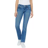 Pepe Jeans Damen Jeans GEN Regular Fit Blau Vs3 Normaler Bund Reißverschluss W 32 L 32