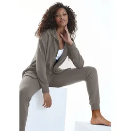 bench. loungewear Jogginghose Damen taupe Gr.40/42