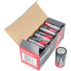 10 Stück Duracell Procell Intense Baby C, LR14 im Karton, für energieintensive Geräte