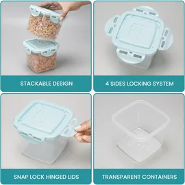 Belle Vous Küchendose transparent 0,65 l 15-teiliges Set