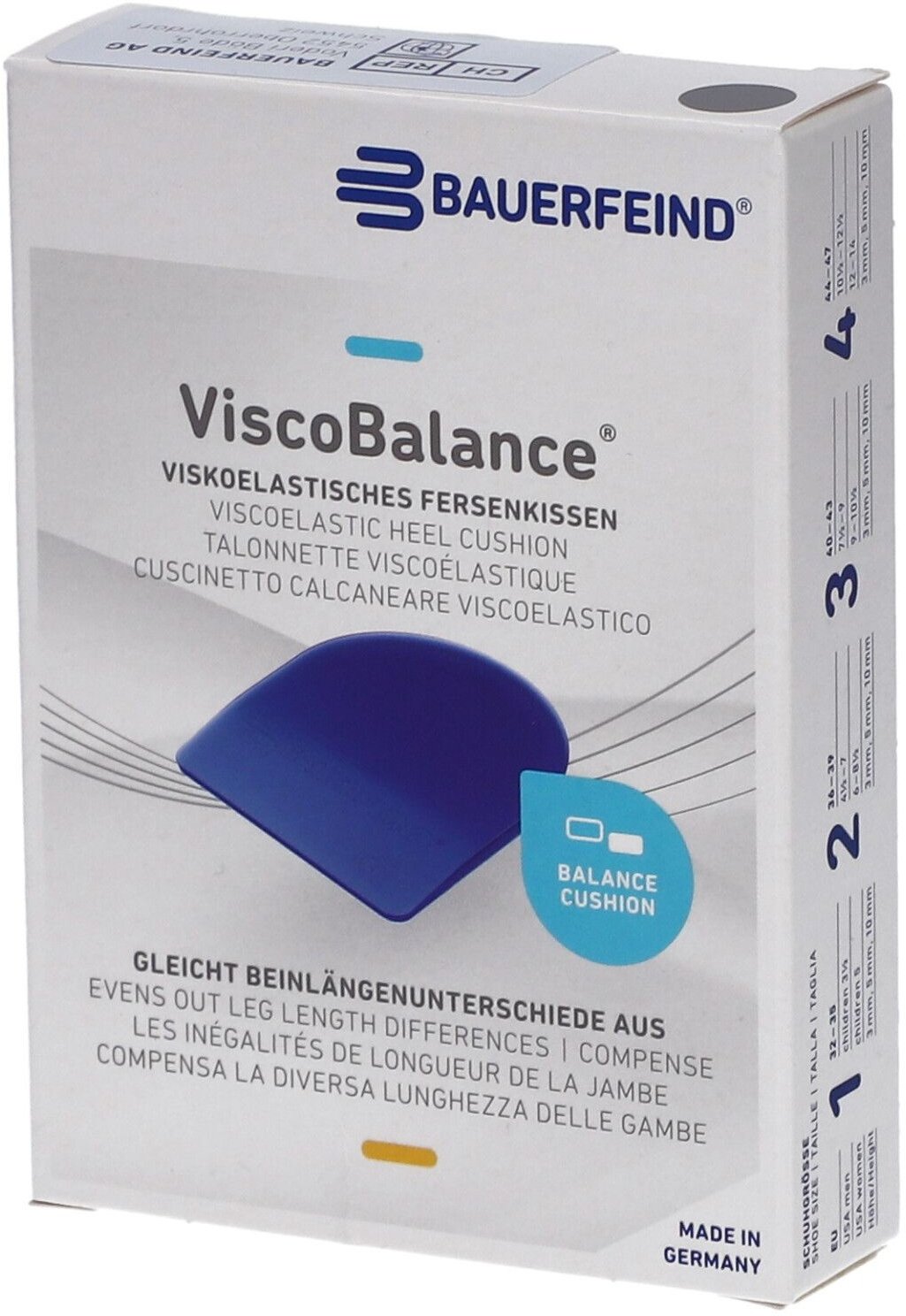 Viscobalance Talonnette Silikon Taille 4 10mm