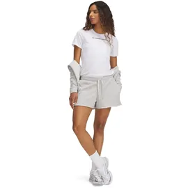 Under Armour Rival Terry Kurze Hose Grau/Weiß XS