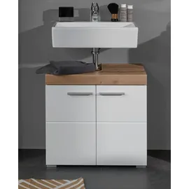 trendteam Bad Waschbeckenunterschrank Amanda Asteiche Nachbildung B/H/T: ca. 60x56x34 cm - weiß