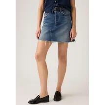 Levi's Jeansrock "DECONSTRUCTED SKIRT H1'26", Damen, Gr. 27, free lunch skirt, Web, Obermaterial: 100% Baumwolle, unifarben, regular fit ca. Mitte Oberschenkel, Röcke Jeansrock, im Five-Pocket Style