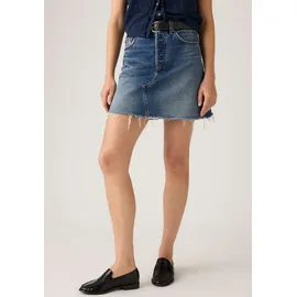 Levi's Jeansrock "DECONSTRUCTED SKIRT H1'26", Damen, Gr. 27, free lunch skirt, Web, Obermaterial: 100% Baumwolle, unifarben, regular fit ca. Mitte Oberschenkel, Röcke Jeansrock, im Five-Pocket Style