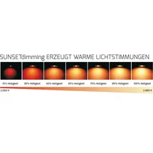 dotlux LED-Einbaustrahler 8W MULTIsun 2000-2800K Sunset dimming Blende rund