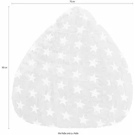 Sitting Point BeanBag Fluffy 70 x 90 cm grau