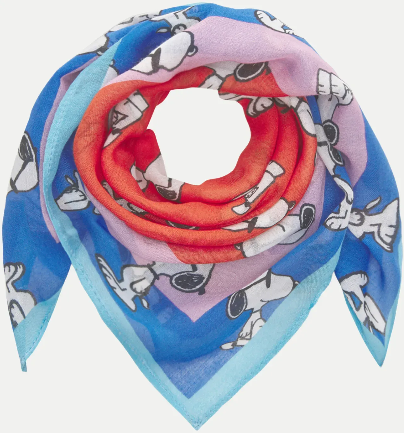 Bandana mit Snoopy-Motiven 60x60 cm Blau 60X60CM